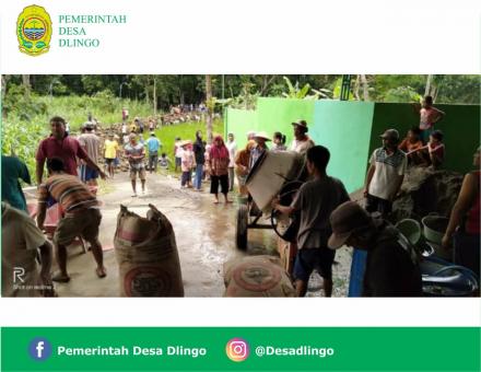 KERJABAKTI BERSAMA-SAMA WARGA BANGKET JALAN DUSUN DLINGO I